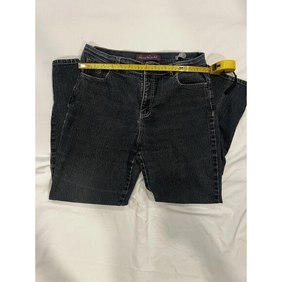 Gloria Vanderbilt Women’s Straight Leg Size 10 Dark Wash Stretch Jeans - Picture 6 of 10